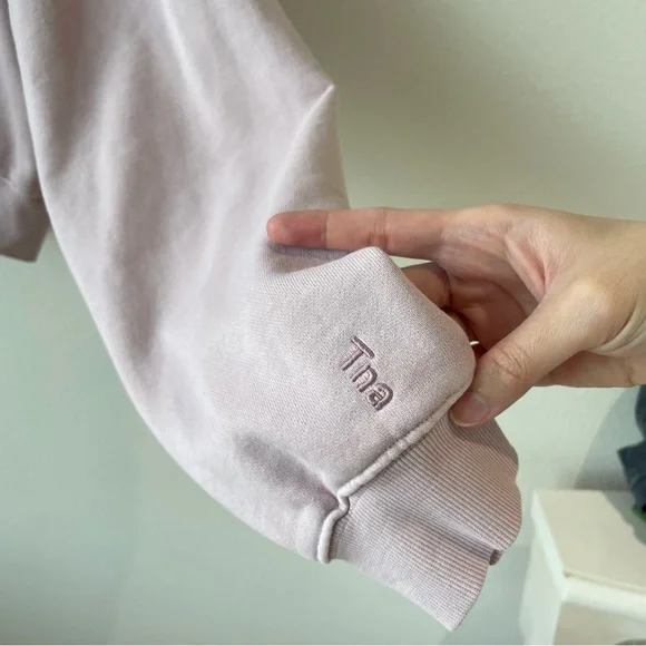 Aritzia TNA Terry Fleece Boyfriend Boxy Zip Up Hoodie Lilac Sugarplum
Size M - Picture 9 of 10